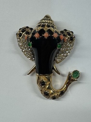Rare Vintage Ciner Elephant Brooch