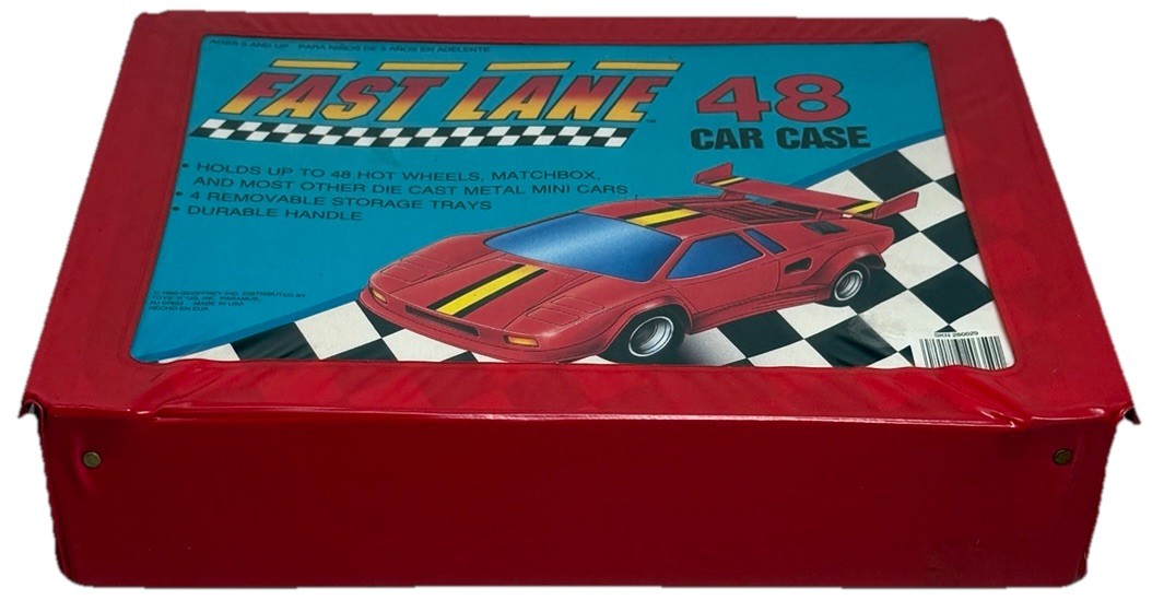 Fast Lane Pattern Fast Lane 48 Car Case, Matchbox Cars, 1990 / (No Cars Included) | eBay