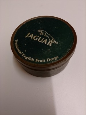 SELTENE VINTAGE JAGUAR SÜSSE DOSE TRADITIONELLE ENGLISCHE OBSTTROPFEN