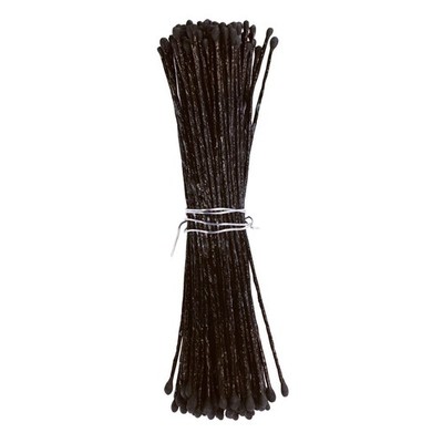 72 künstliche Zuckerblumen Staubblätter doppelköpfig Basteln Hochzeit schwarz klein matt