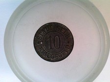 Münze, Stadt Selb Kriegsgeld, 10, "biegen oder brechen - siegen oder blechen", 1