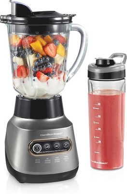 Wave Action Blender 40oz Glass Jar 20oz Travel Cup 800W Silver 58181