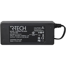 R-TECH AC/DC Adapter 12vdc 5amp C14 2.5mm Desktop