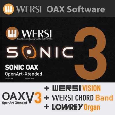 Orgel Software OAX V3.0, Neue Piano- und Streicherklänge, WERSI Vision & Chord