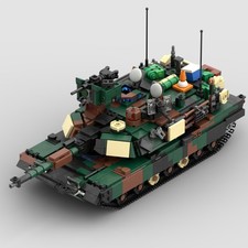 MOC Modern Tank with Detailed Interior Building Blocks Set 1678 PCS 1:32 Scale