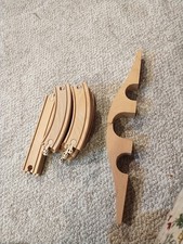 Lot of 16 Pieces Ikea Wooden Train Track Railway Thomas Brio Compatible Clean