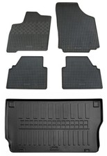 Gummi Fußmatten Kofferraumwanne für Opel Meriva A 2002-2010 Gummimatten Set