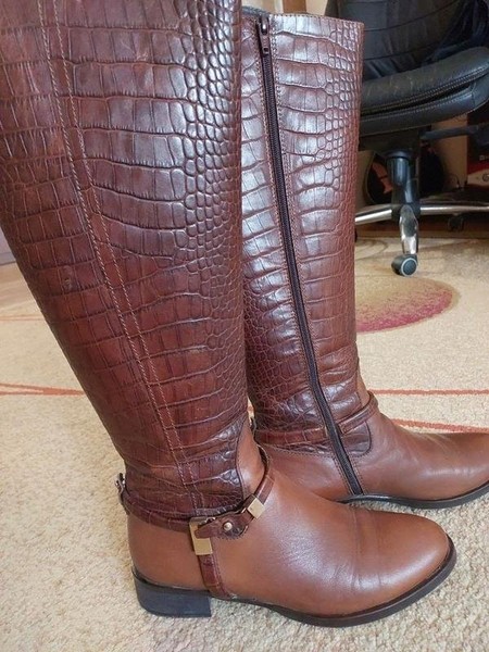 Women Nero Giardini Boots Brown Leather 36.5