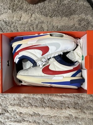 Nike Sacai Zoom Cortez SP OG White Red Blue DQ0581-100 Men's Sneakers 2022