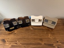 Vintage View-Master Stereo Viewer Lot of 4 Sawyer  s GAF Retro 3D Slide Viewers
