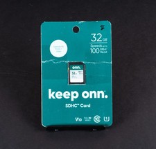 Keep Onn 32GB Class 10 U1 SDHC Flash Memory Card up to 100MB tested working