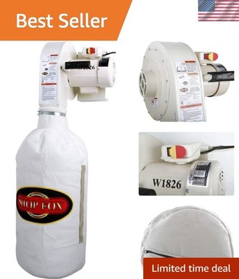 Compact 2.5 Micron Wall Dust Collector by W1826 - Ideal for Workshops & Garages