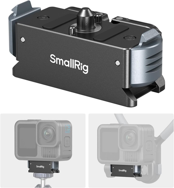 SmallRig Magnetic Quick Release Mount for GoPro Hero 13, Aluminum Adapter with 1