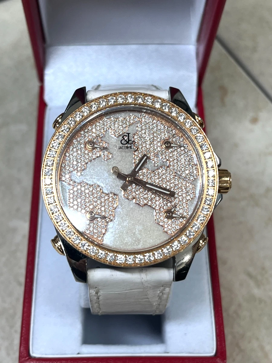 Jacob & Co. Five Time Zone Diamond Wristwatches for sale - eBay display picture 3