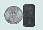 Lot 2 1 Oz Silver Rounds Thalassa - Skylab *114