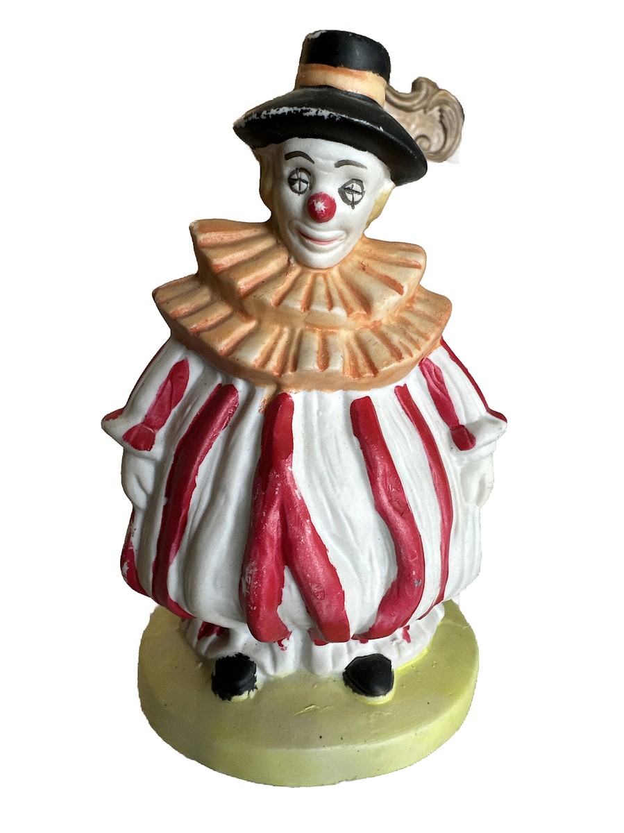 Clown Ceramic, Big Round Circus Clown Height 6
