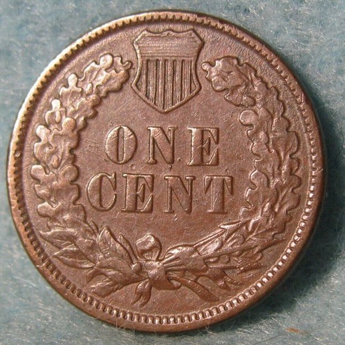 1883 Indian Cent Snow-14 "DOT" on Reverse - Picture 4 of 5
