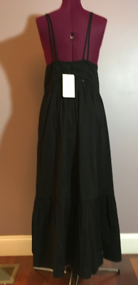 NWT ZARA WOMEN'S LACE INSERT COTTON DRESS BLACK SIZE L 0881/310 | eBay