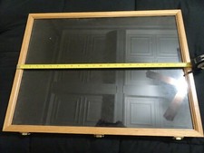 Pin Collector's Shadowbox for Hard Rock Cafe, etc. 24 x 18" Hinged Rosewood