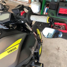 Custom Motorcycle 7/8" Handle Bar End Mirror For Yamaha R1 R6 FZ10 FZ-09 MT-07