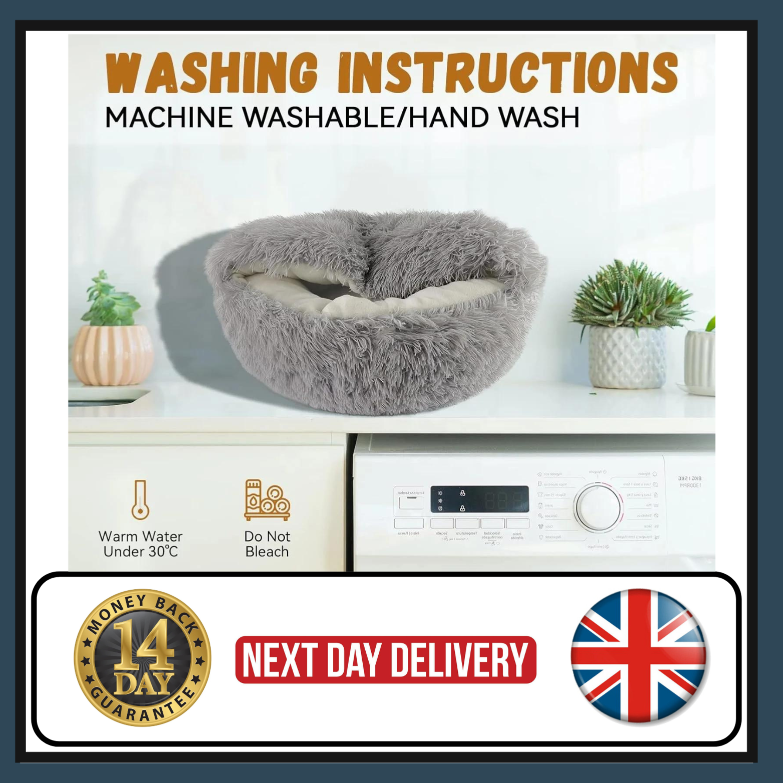 Dog Beds Igloo Pet Cat Kitten Cozy Washable Warm House Cave For Small