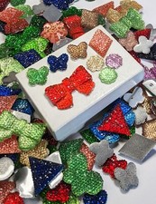 Flatback Embellishments 50 Pc Mixed Shapes Multi-Color Craft Charms for Scrapboo