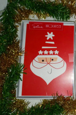 16 Seasons From HALLMARK CHRISTmas Cards Envelopes Santa Face