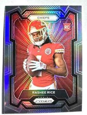 ROOKIE CARD RASHEE RICE Chiefs 2023 Panini Prizm SILVER PHOTO VARIATION #326