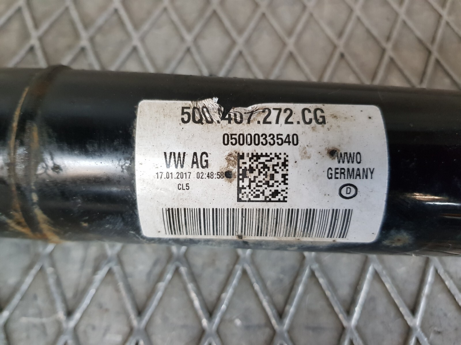 2017 AUDI TT MK3 8S 2.0 TFSI PETROL FRONT RIGHT DRIVESHAFT 