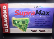 Diamond SupraMax Pro 56K PCI Fax Modem Faster Internet Connections V90/ V92-NEW