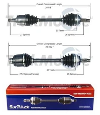 Surtrack Front CV Axle Shaft Kit for 2002-2005 Honda Civic Si