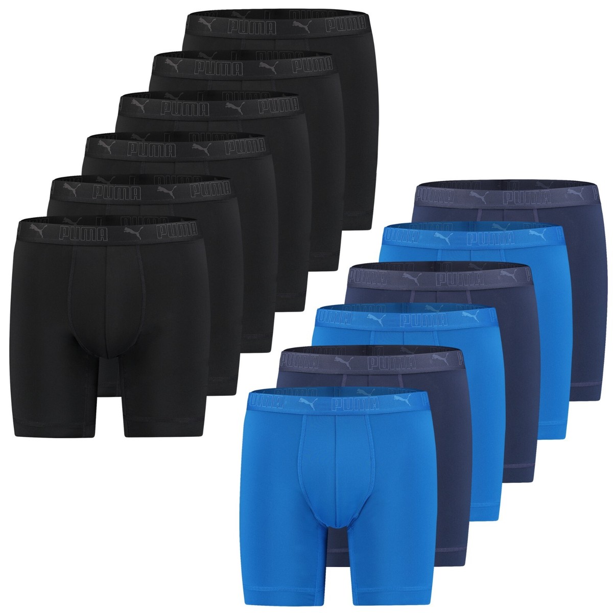 Herren Sport Long Boxershorts von PUMA mit längerem Bein Radler