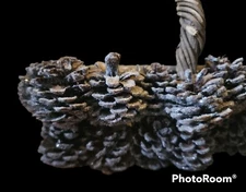 Pinecone Basket 14x14 Twig Cabin Rustic Woodland Country Lodge Christmas Decor