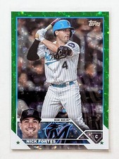 2023 Topps Update Nick Fortes Green Foilboard /499 #US73 Miami Marlins