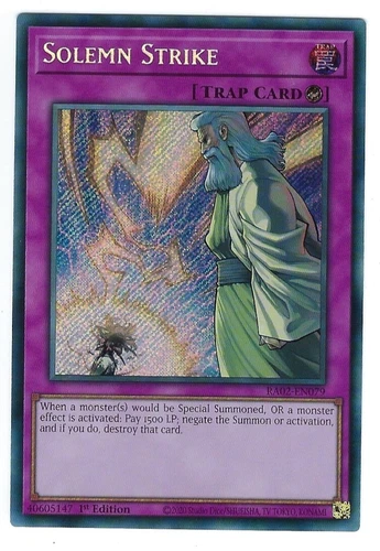 Solemn Strike x1 RA02-EN079 Ultra Rare Yugioh