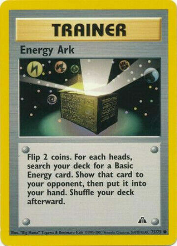 Energy Ark 75/75 Neo Discovery Pokemon Card - NM