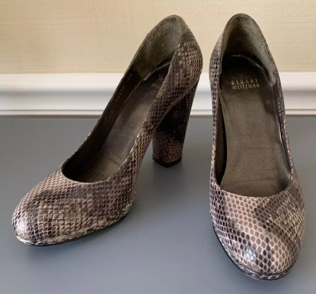 Stuart weitzman store snakeskin heels