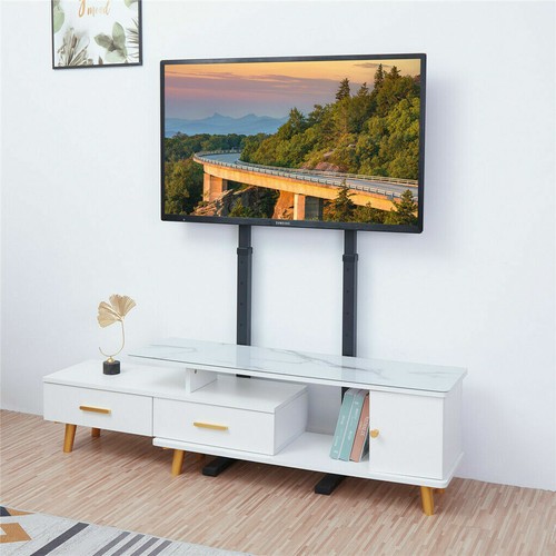 Free Standing Slim Adjustable TV Floor Stand Mount for 32 40 46 50 75 85 100Inch - Picture 10 of 26