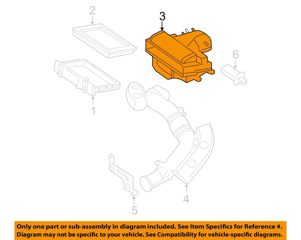 Conjunto de filtro de aire usado se adapta a: camioneta Ford F250SD 2006 5,4 grado A Foto 3 de 4