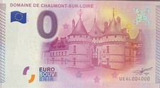 BILLET 0 EURO DOMAINE DE CHAUMONT SUR LOIRE  FRANCE 2015-1 NUMERO 4000