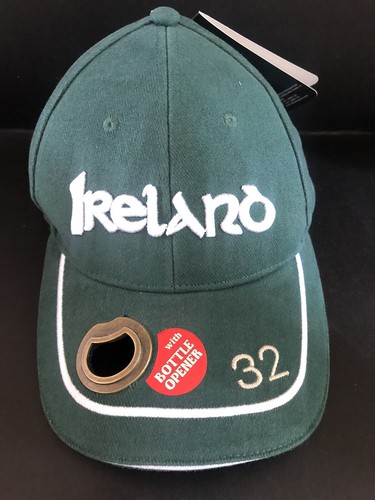 Ireland 32 IRISH Drinking HAT Bottle Opener NWT Flag Allied Imports Baseball - Picture 2 of 7