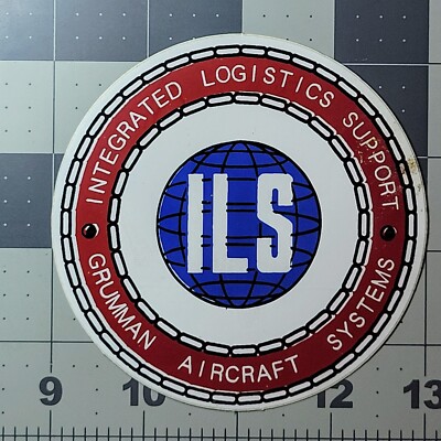 Vintage Northrop Grumman 4'' Integrated Logistics Support (ILS) Sticker / Decal