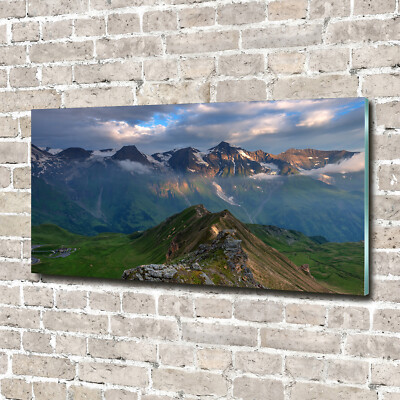 Acrylglas-Bild Wandbilder Druck 140x70 Deko Landschaften Berggipfel