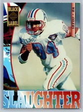 Webster Slaughter 1995 Collector's Edge Black Label FOOTBALL #80 Houston Oilers
