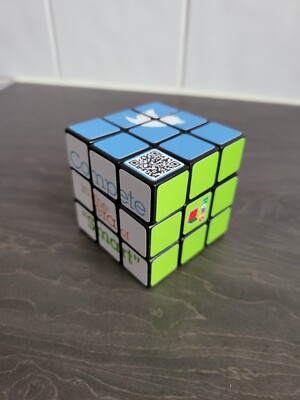Seltener Werbe Rubiks Würfel IBM Werbung Sammlerstück Memorabilia Orakel 