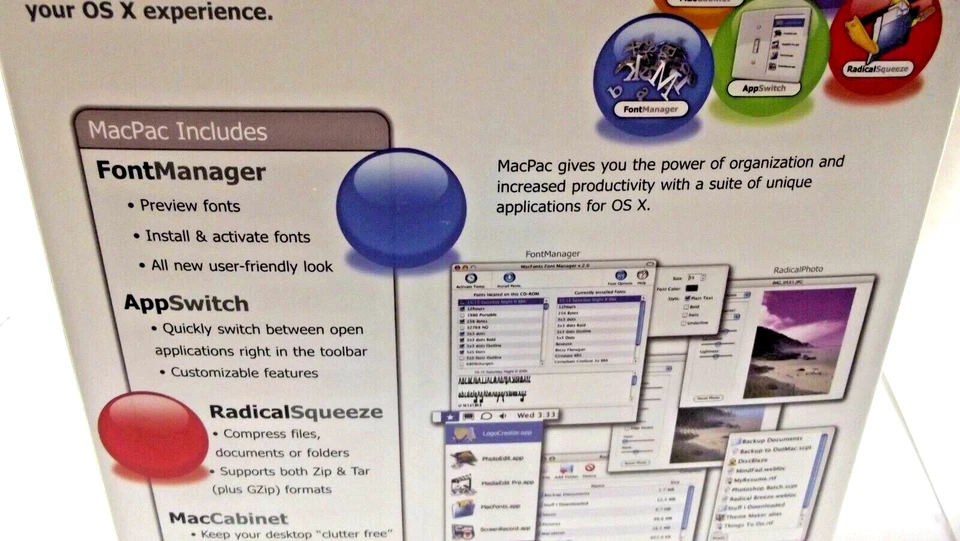 Mac Pac Applications for OS X - Font Manager, Radical Photo, App, + by Macware - Image 4 of 4