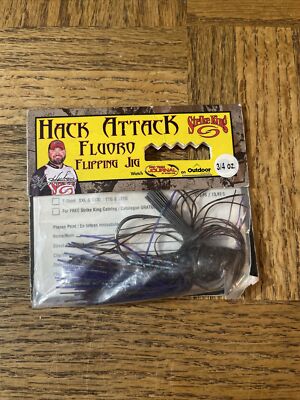 Strike King Hack Attack Jig Flipping 3/4 Oz - Leurre Basse Compact, Fluo, Neuf