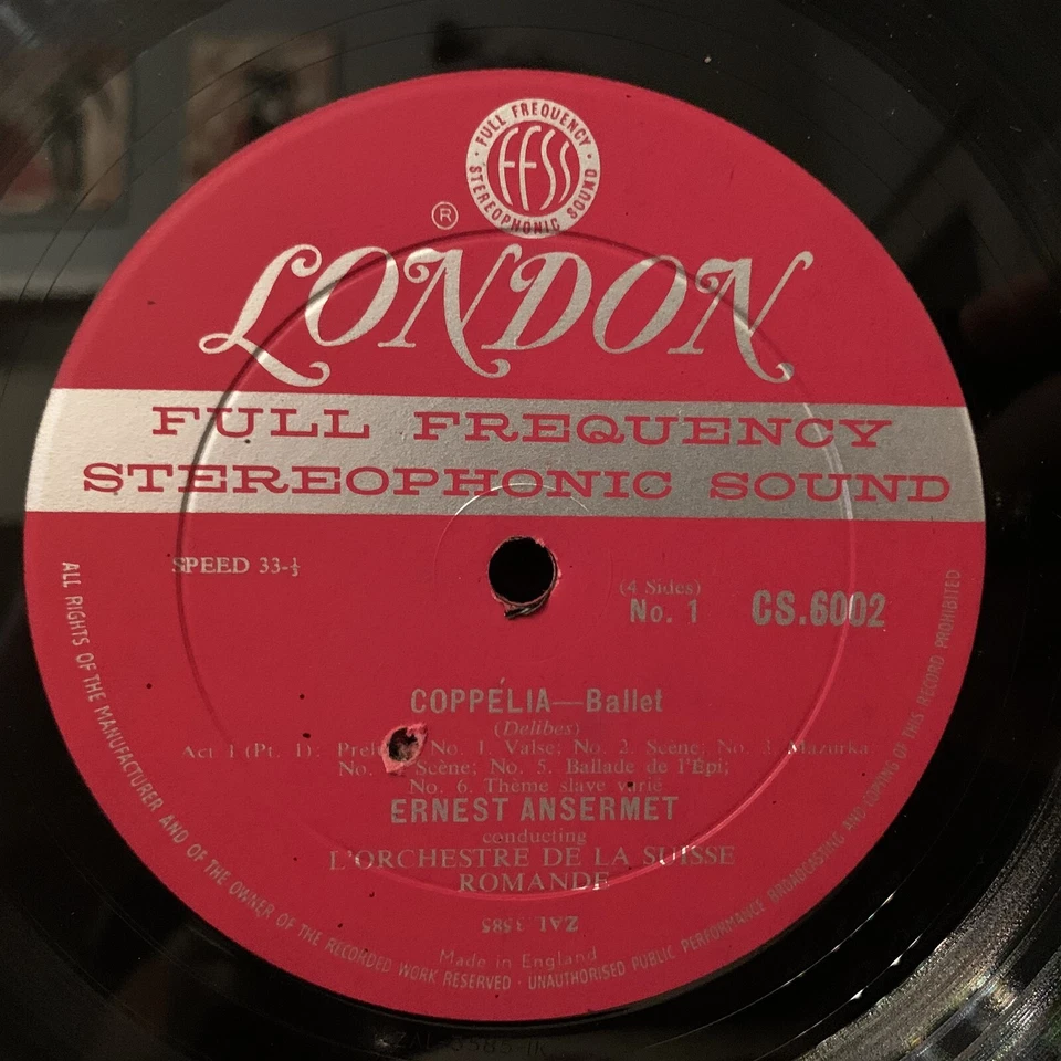 LONDON BLUEBACK CSA 2201 - DELIBES Coppelia - ANSERMET - WB DG FFSS ST 2LP BOX - Image 4 of 4