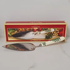 Vintage SPODE England Cake Slice Serrated Pie Server Knife w. Box