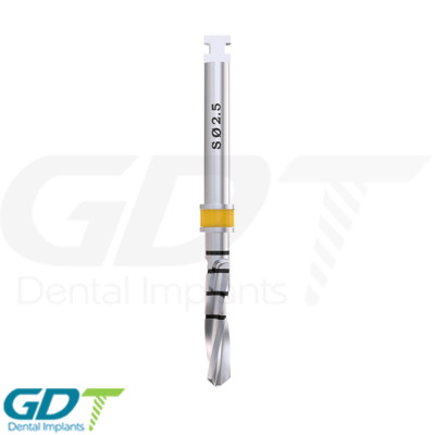 Dental Short Drill Ø2.5 Stainless Steel 6-11.5mm Latch Type Tool Instrument